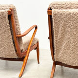 Set of two French lounge chairs