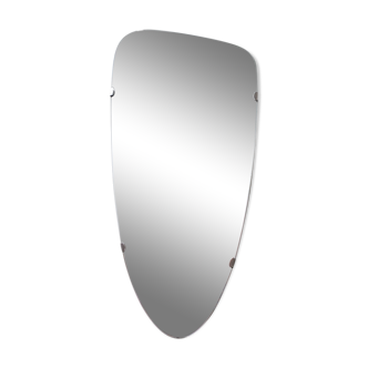 Mirror "rear-view mirror" of the 50s/60s, 74x34 cm