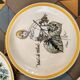 Set of 5 decorative plates Gien by Hughette Sainson