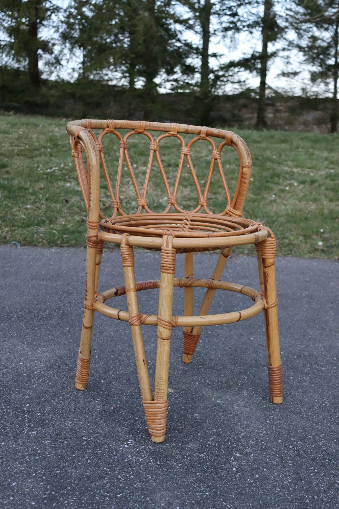 Rattan armchair