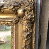 Golden Louis XV mirror with gold leaf - 140x103cm