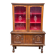 Basque Spanish wooden display cabinet buffet with 2 glass panels