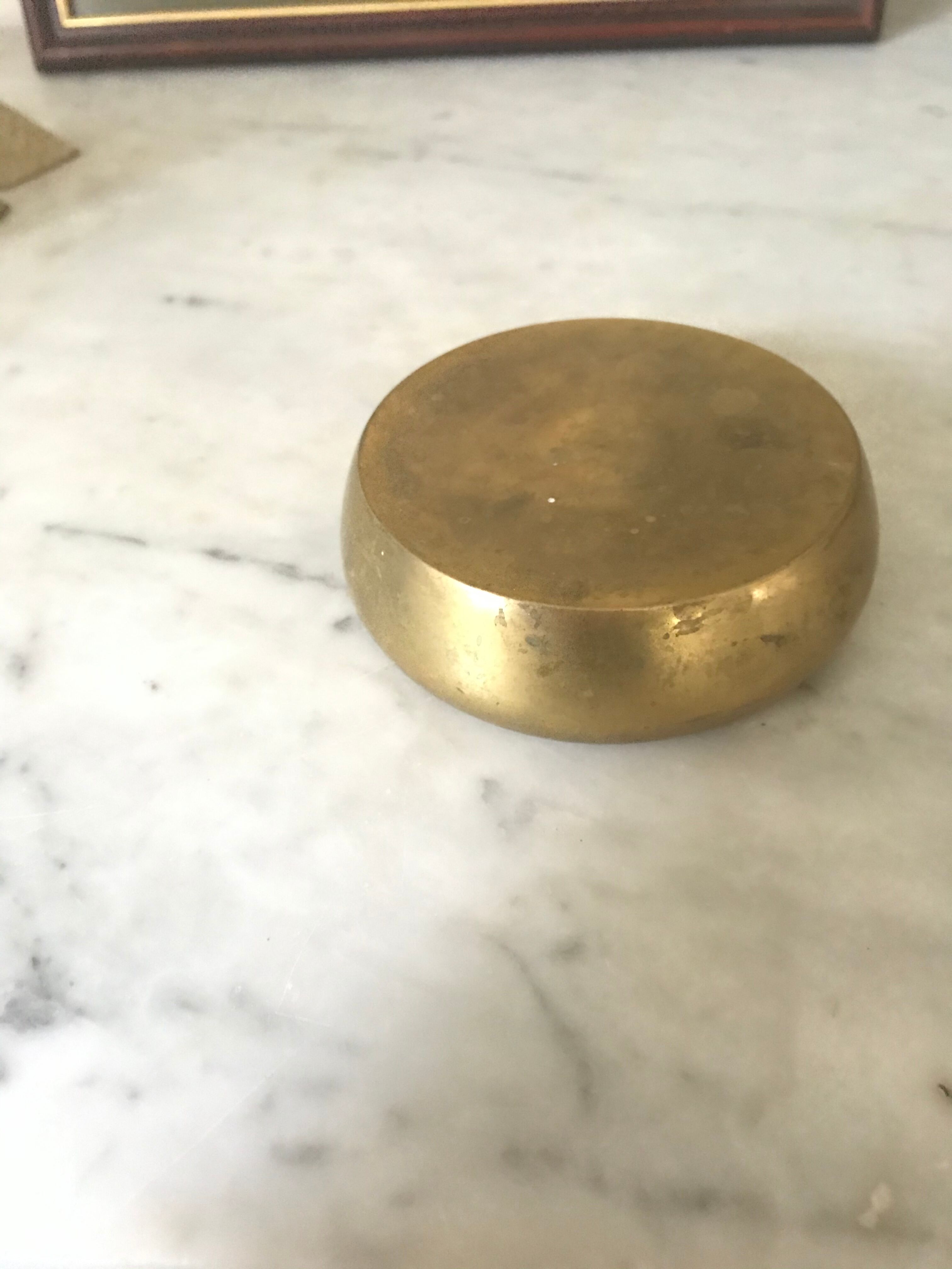 Vintage brass ashtray