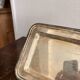 Antique Silver-Plated Metal Art Deco Serving Tray