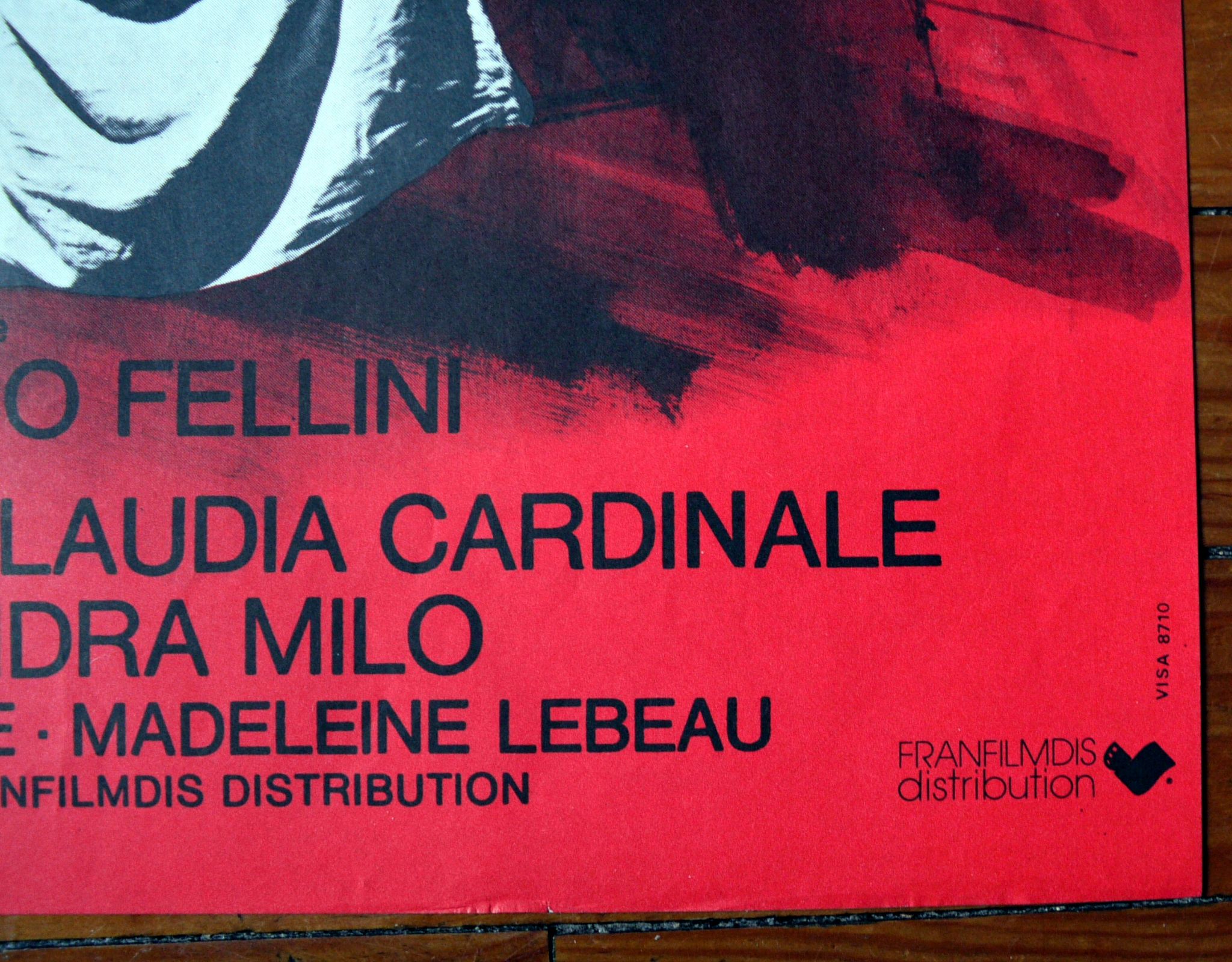 Original movie poster "eight and a half 8 ½" of Frederico Fellini