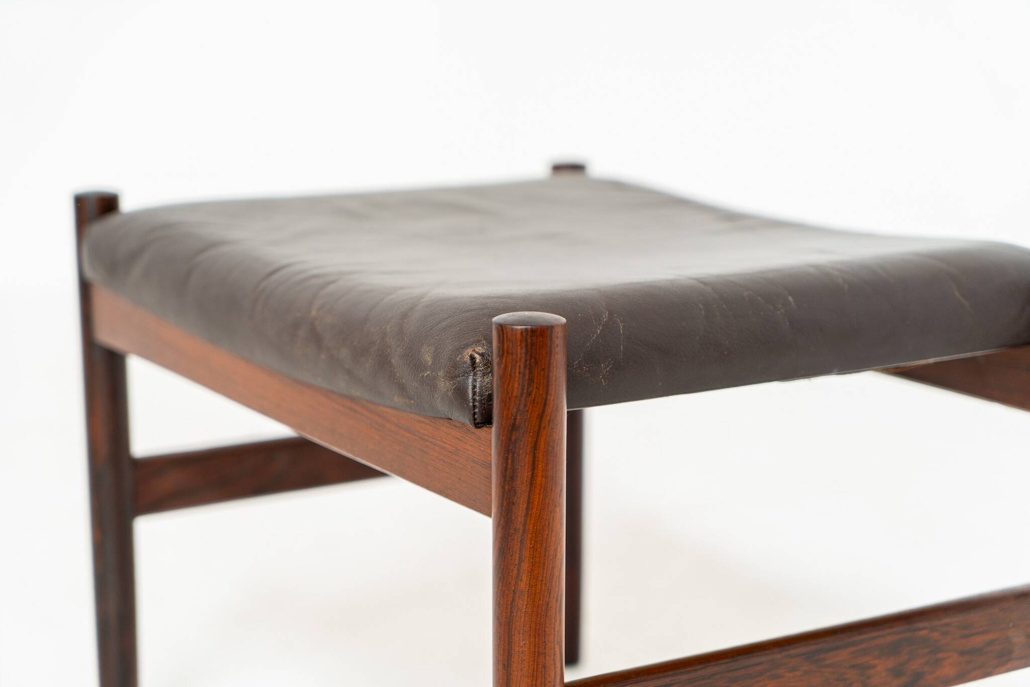Rosewood stool by Hugo Frandsen for Spøttrup