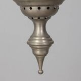1960s vintage pendant lamp in decorated glass Italian design