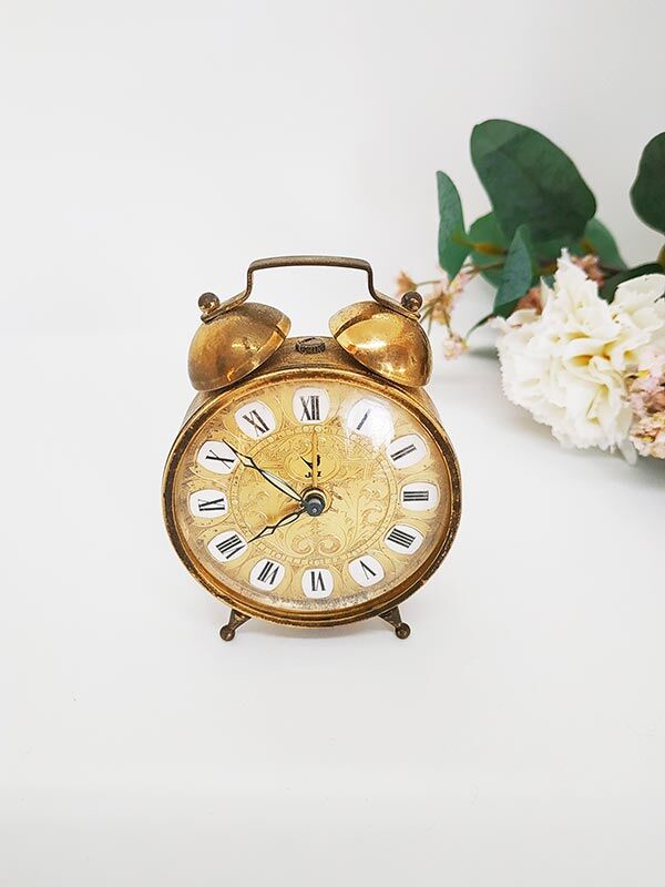 Old winding alarm clock