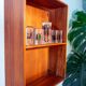 Scandinavian shelving unit in solid teak from the 1960s.