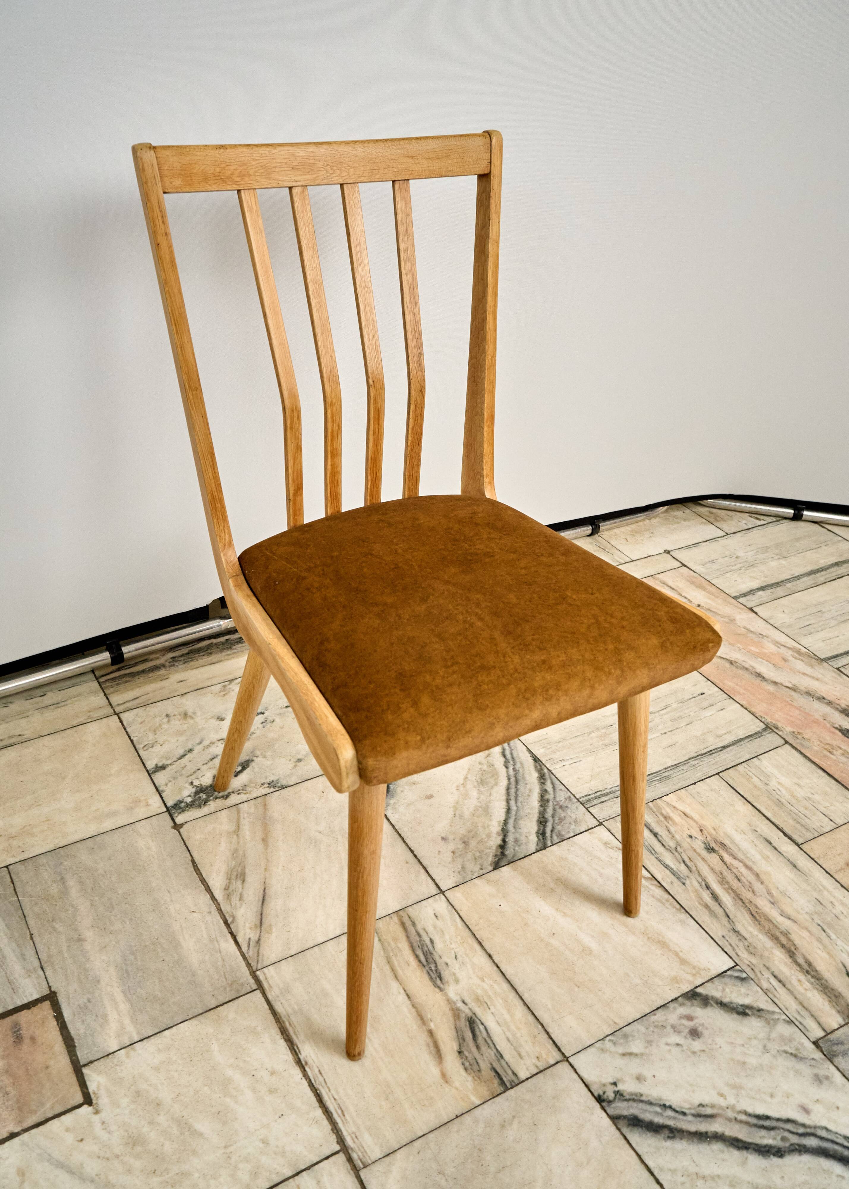 Set of 2 Dining Chairs, 1960s, Czechoslovakia