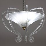 Art Decò Barovier e Toso "Fountain" Murano Glass Chandelier, 1950