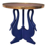 Side table with swan legs