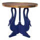 Side table with swan legs