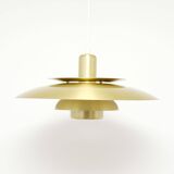 Lampe danoise vintage en laiton, années 1970