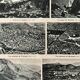 Old map of the Nouvelle-Aquitaine and Pyrenees region from 1945