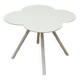 Klover coffee table by Deberenn in white metal