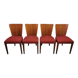 4 chaises de salle à - jindrich halabala
