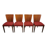 4 art deco dining chairs by Jindrich Halabala