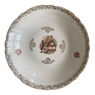 Fragonard-inspired porcelain dish