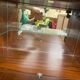 Meuble vintage en bois / meuble bar / vitrine