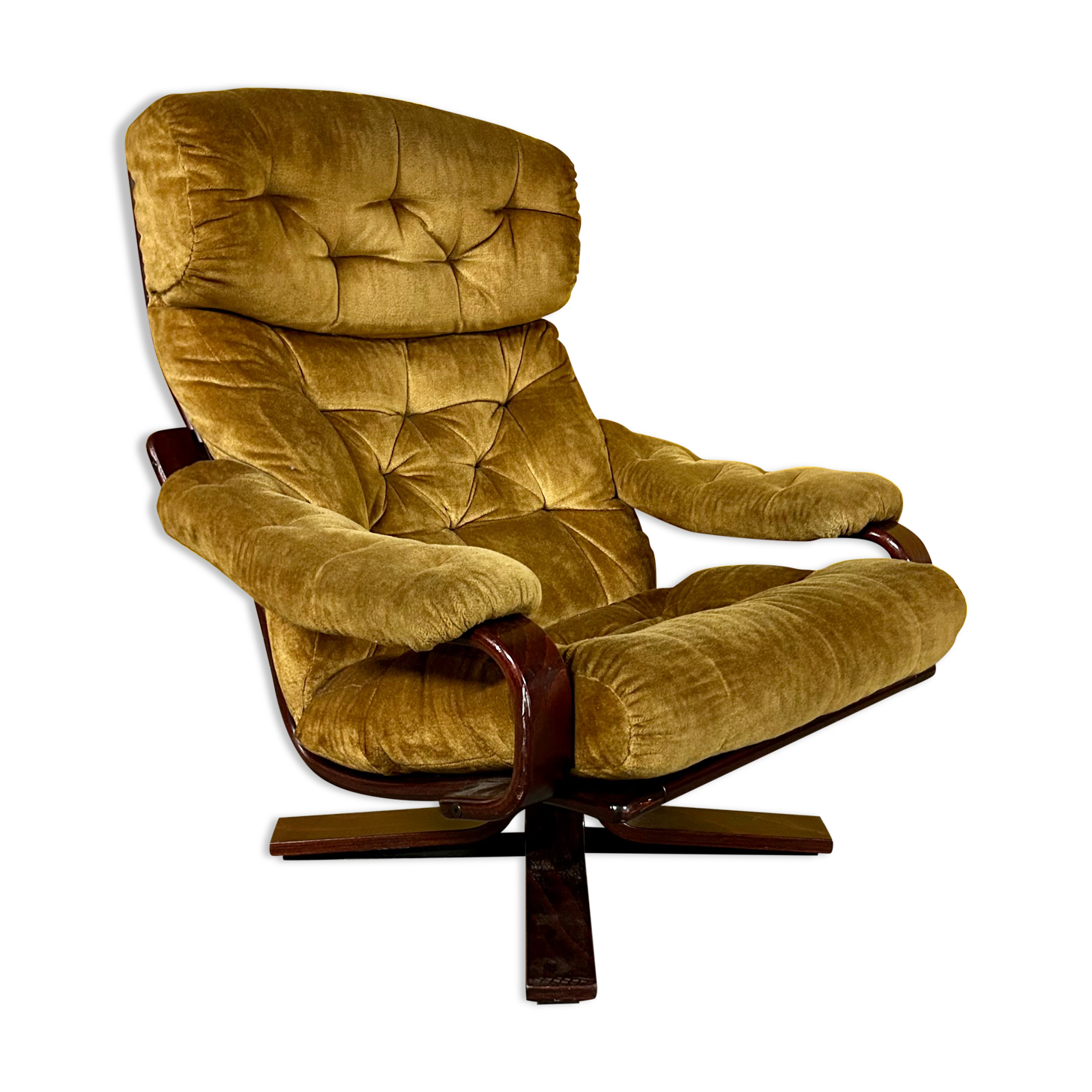 Scandinavian vintage swivel chair 1960s