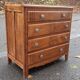 Art deco gilded oak chest of drawers