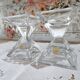 Set of 2 vintage Cristal d'Arques candlesticks