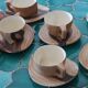 Service à café – 6 tasses et soucoupes Grand Jean Jourdan, Vallaur