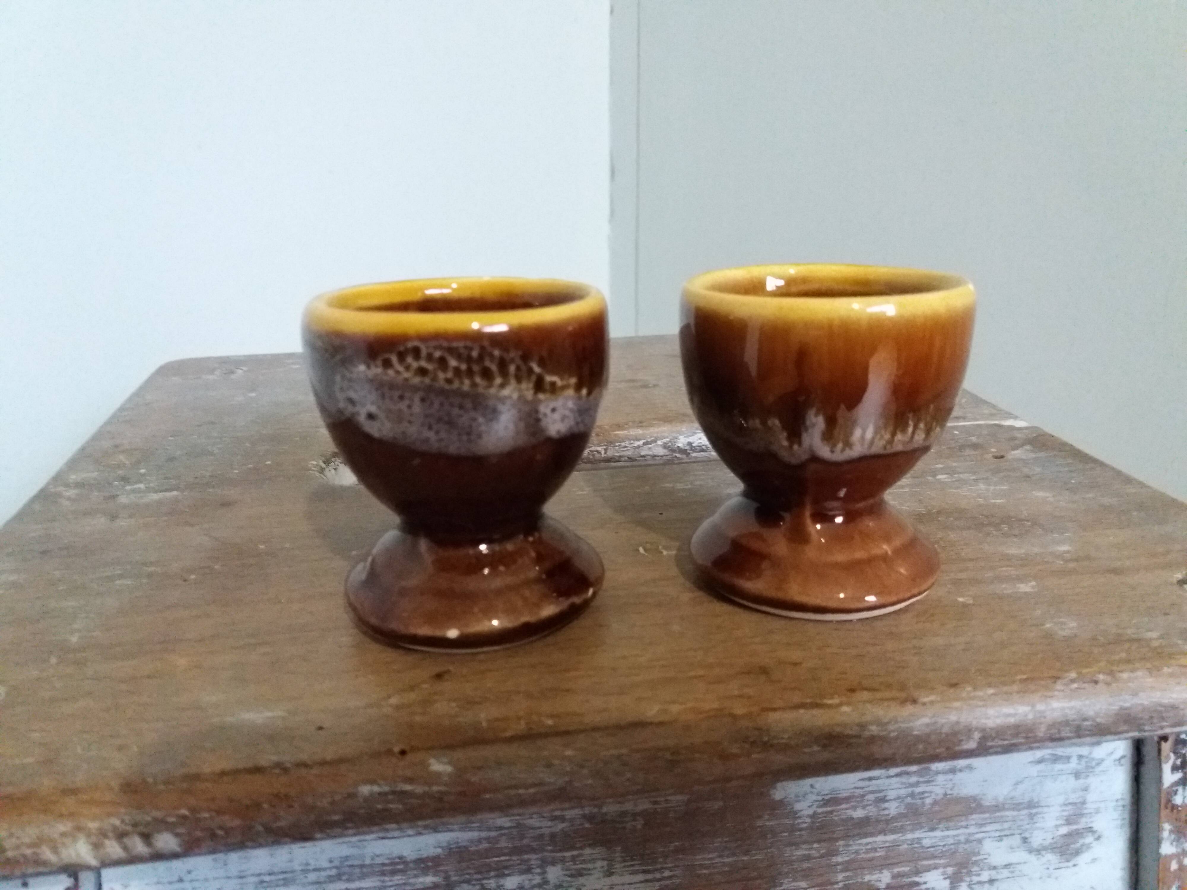 Coquetiers céramique flammée