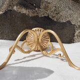 Wall lamp in gilded metal and glass