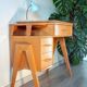 SINGER desk with compass legs from the 1960s