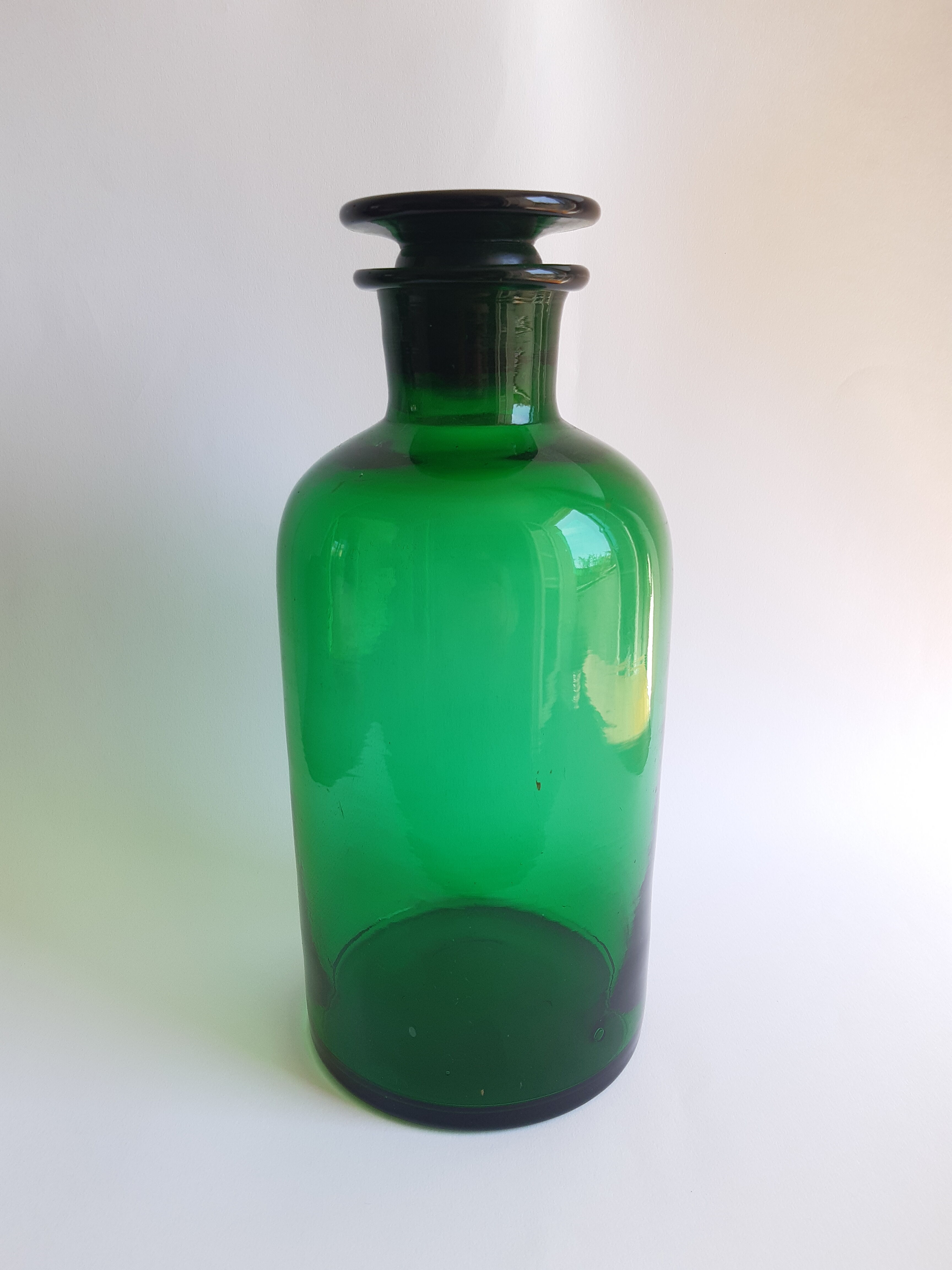 Pot apothicaire vert vintage