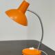 Orange and chrome articulated Cocotte lamp France 1970
