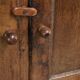 Antique oak farmhouse cupboard from the 17th century with original fittings
