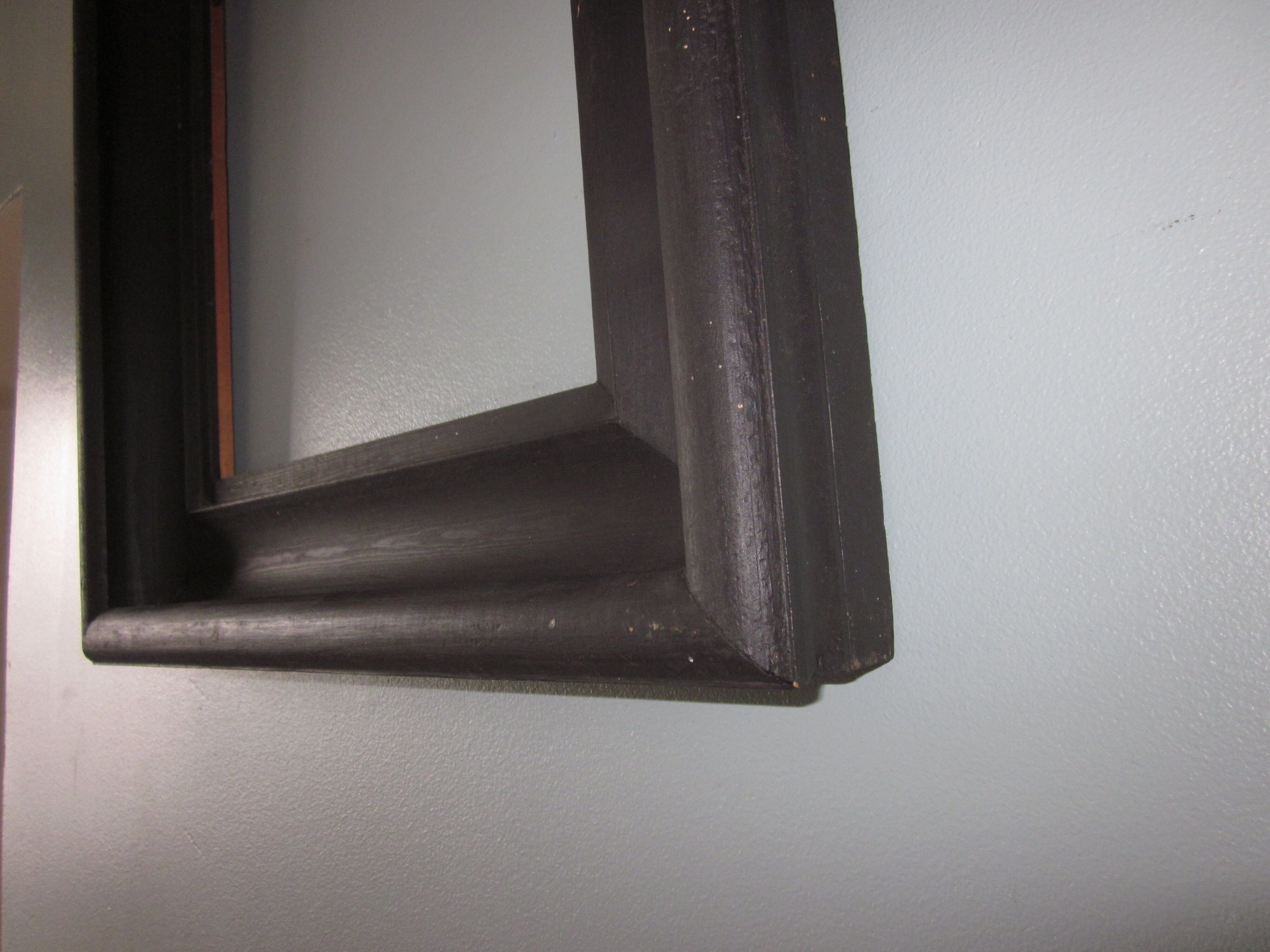 old painted wooden frame