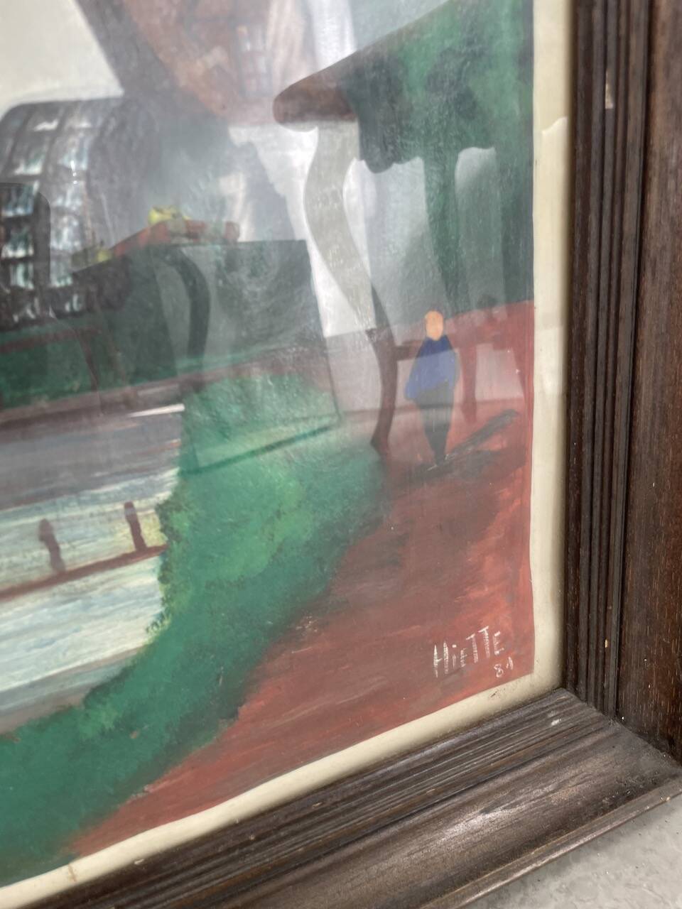 Framed oil “mill” 1981