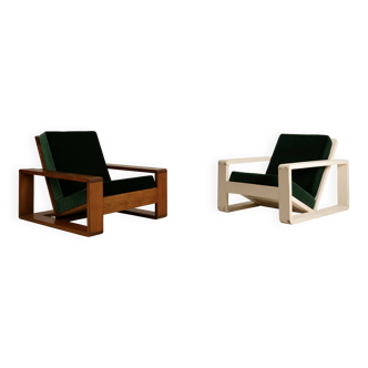 Jean royère in the style of, pair of armchairs, france, circa 1940