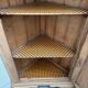 Late 19th century corner in solid elm