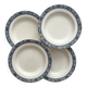 4 ironstone soup plates "François 1er" Salins