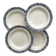 4 ironstone soup plates "François 1er" Salins
