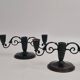 Pair of rare decorative bronze candelabra, Danish Grace 1920s/30s