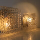 2 glass ceiling lights, 70 years