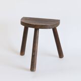 Solid wood tripod stool