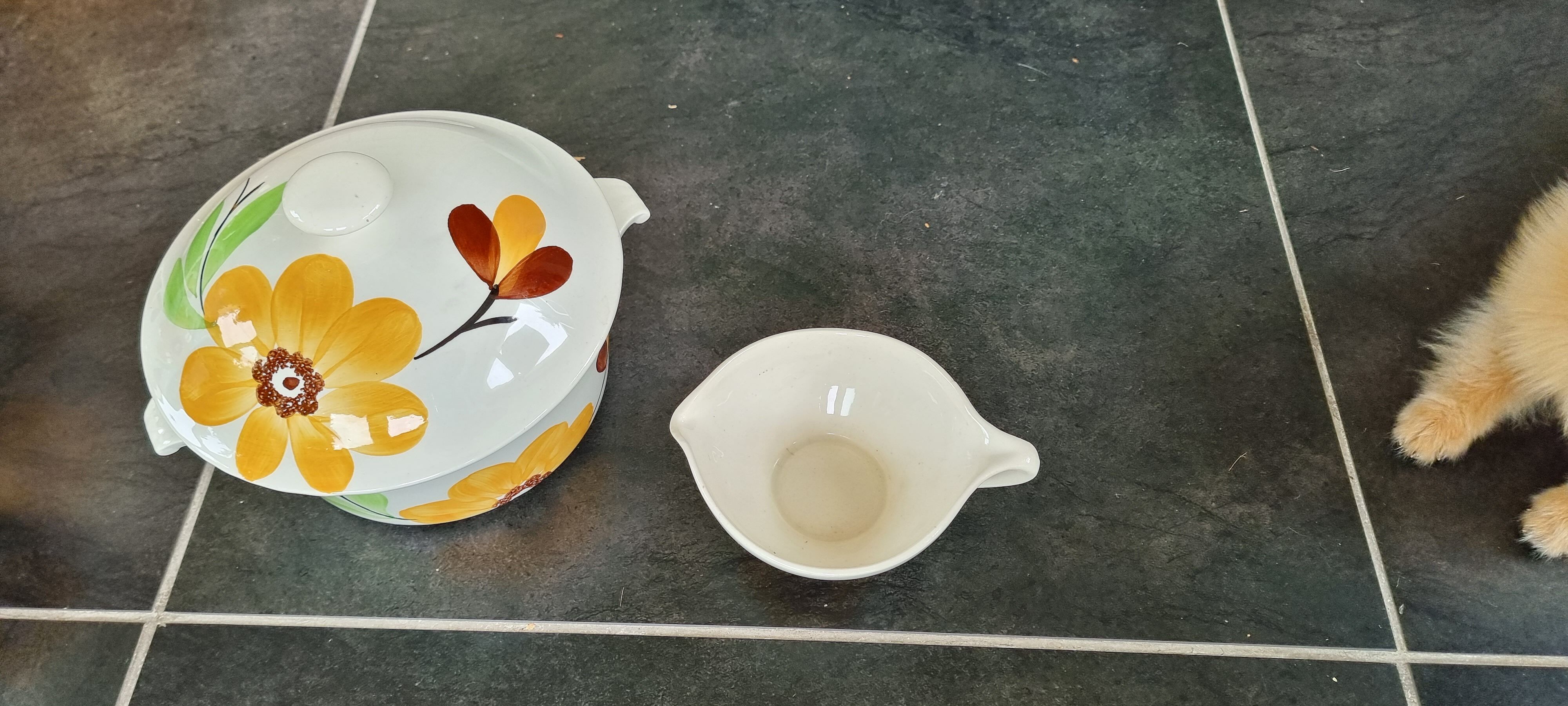 Served in Gien earthenware