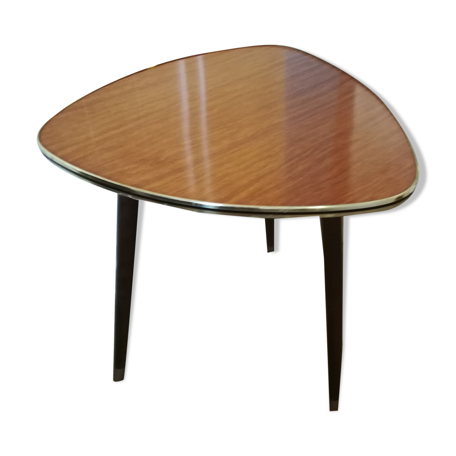 Table basse formica marron