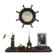 Miroir gouvernail en bois