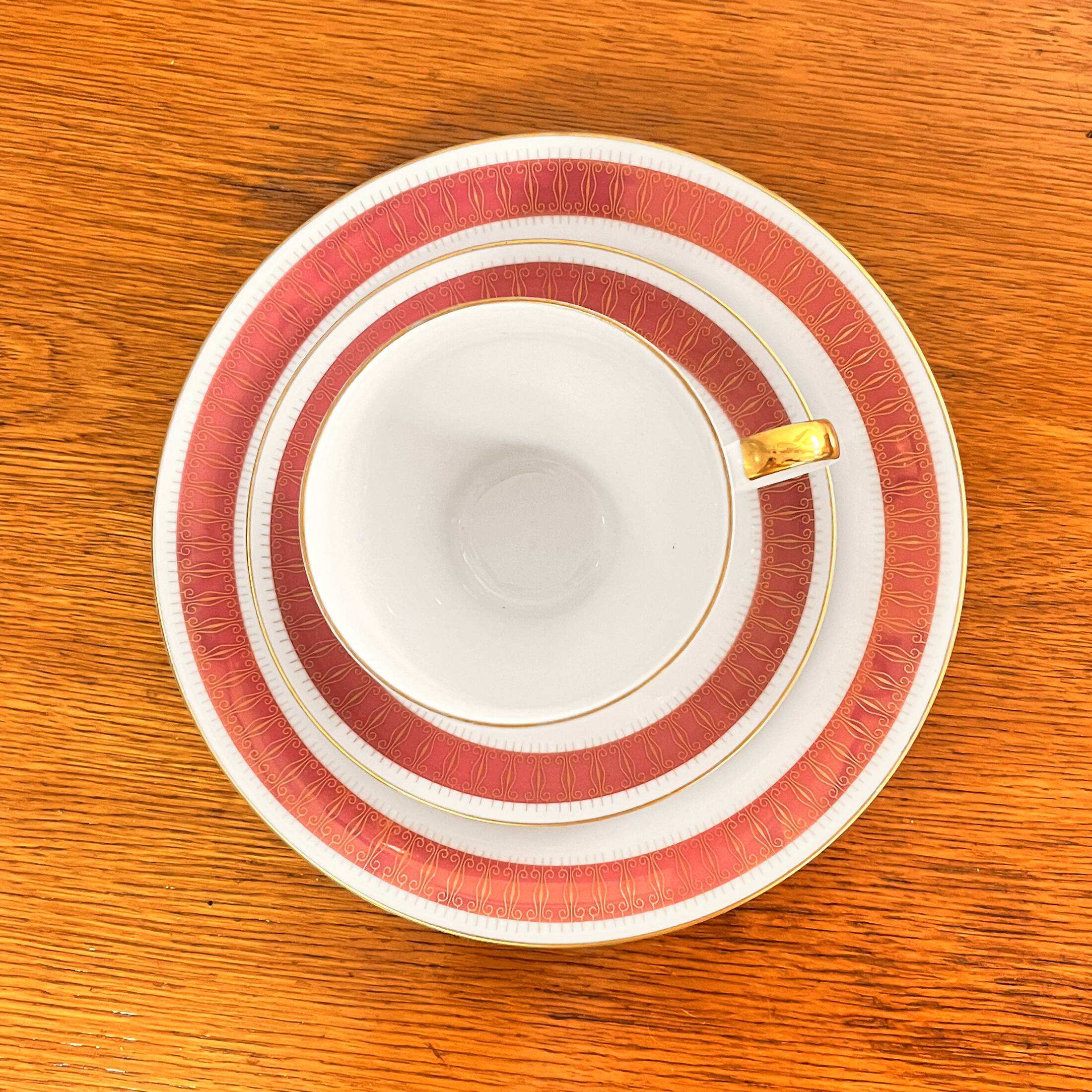 Trio, breakfast set, New Look, Kahla Volkstedt, Germany 1960s.