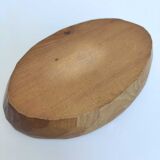 Pretty basket in solid wood oval shape