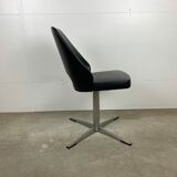 Black leather office chair