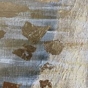 Painting signed oil on canvas with gold leaf finish “The Bride”